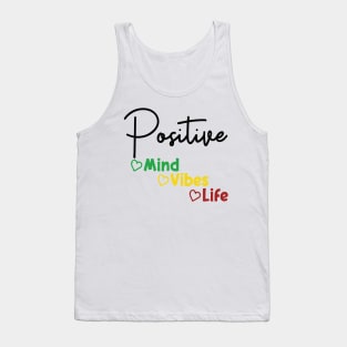 Positive Mind Vibes Life: Cute Inspirational Quotes, Motivational Quotes, Positive Saying Tee, Quotes Tee Tank Top